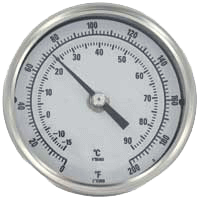Series BTLRN Long Reach Bi-Metal Thermometer